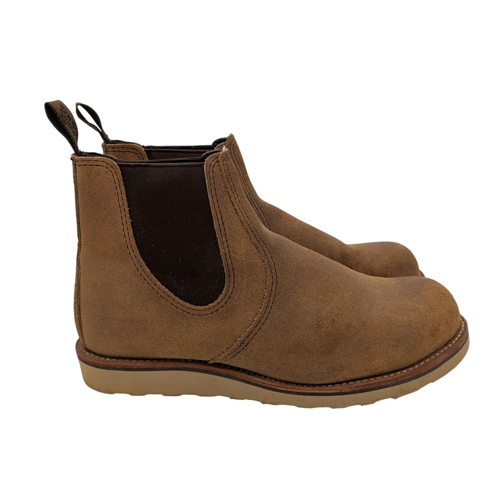 Red Wing 3192 Classic Chelsea Hawthorne Muleskinner Roughout Boots Mens 10.5 D